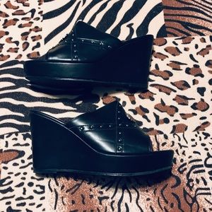 Milwaukee Leather MBL9407 Open Toe Wedge Sandals